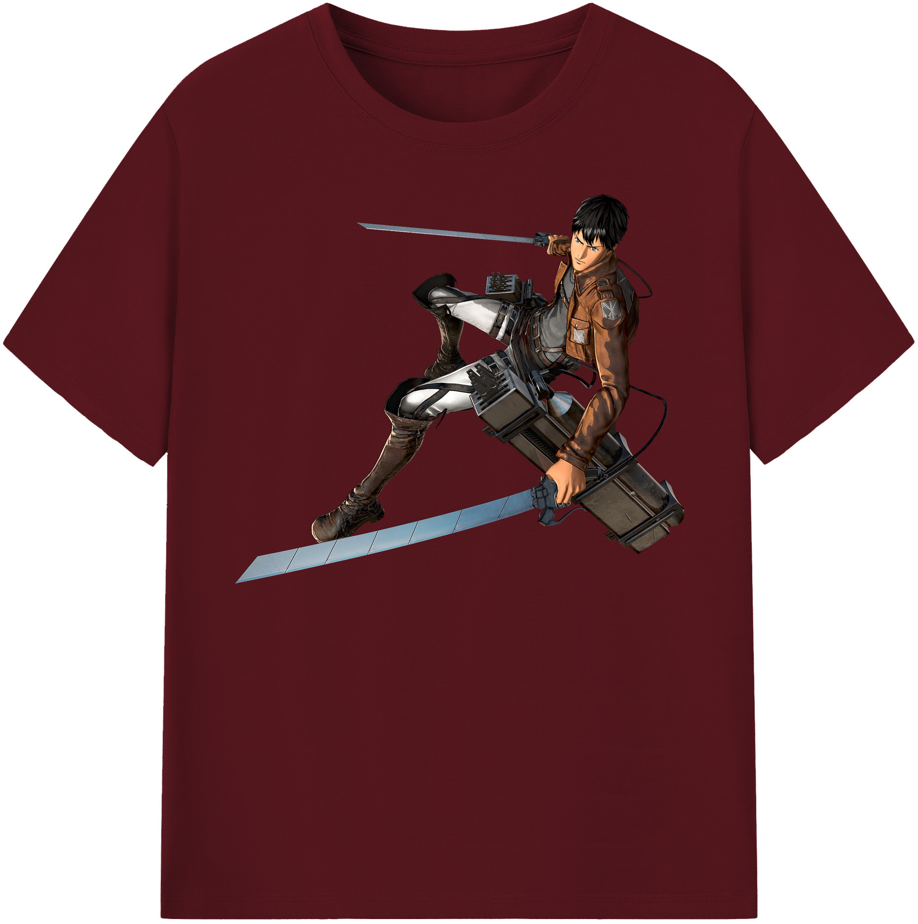 （画像用） 進撃の巨人 ベルトルト・フーバー Attack on Titan Bertholdt Hoover 綿100％半袖Tシャツ（フロントプリント）